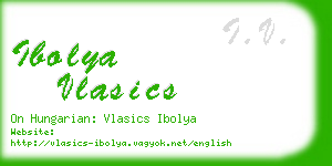 ibolya vlasics business card